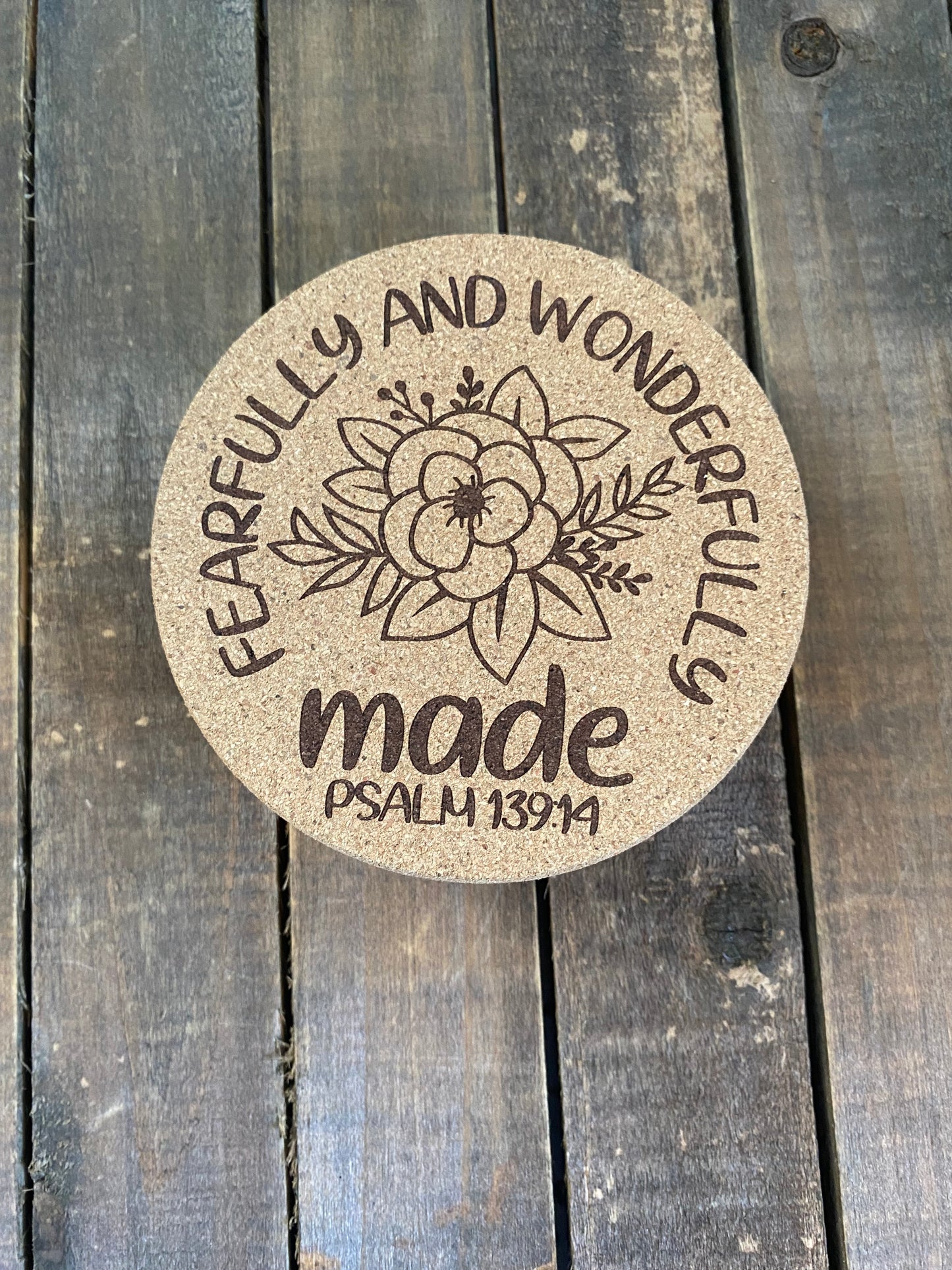 Set of 4 Drink Coasters- Fearfully and Wonderfully Made