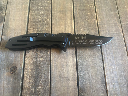 Custom Engraved Smith & Wesson Knife