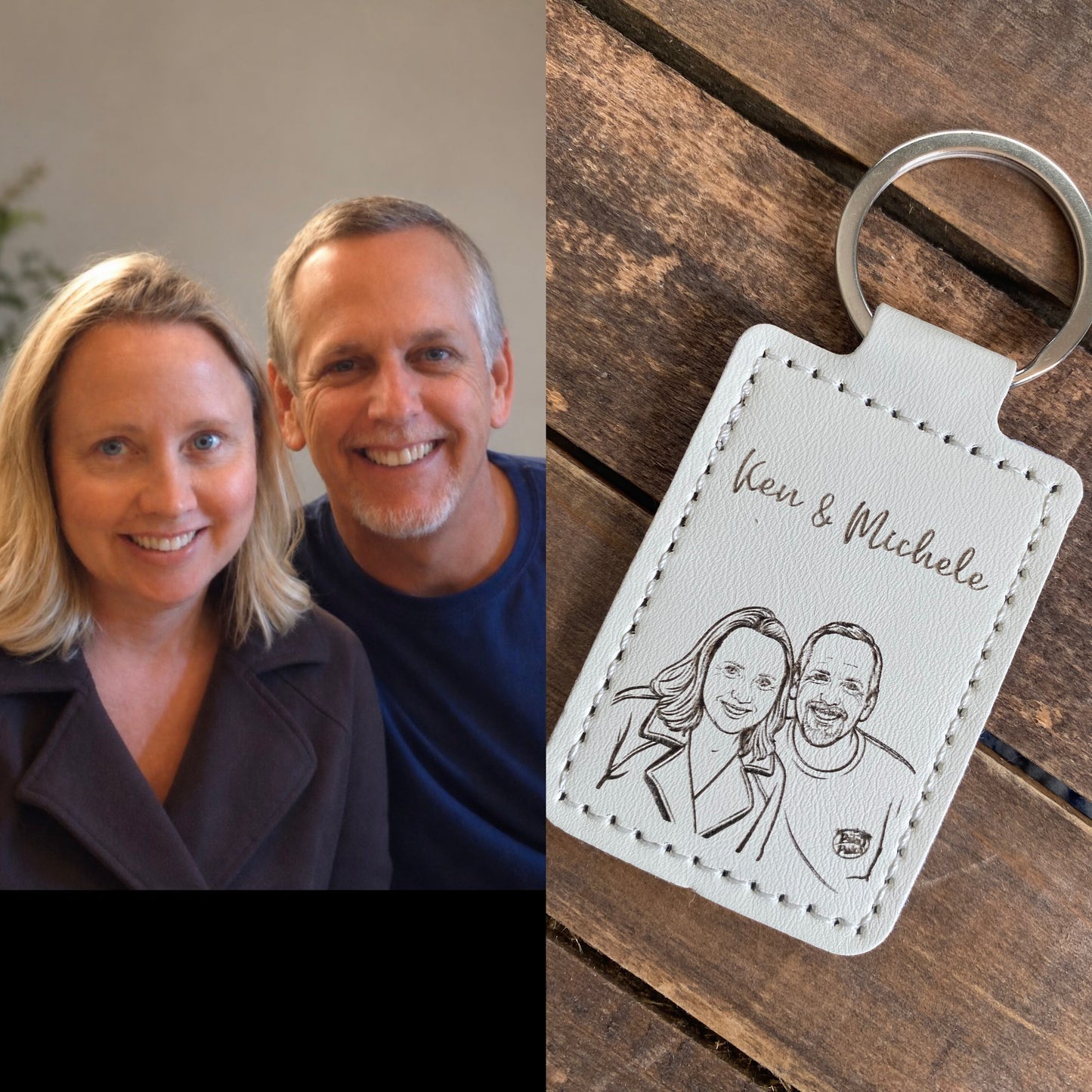 Custom Portrait Keychain