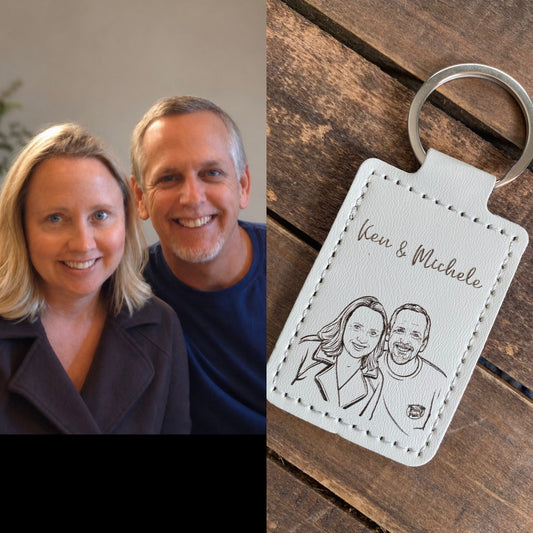 Custom Portrait Keychain