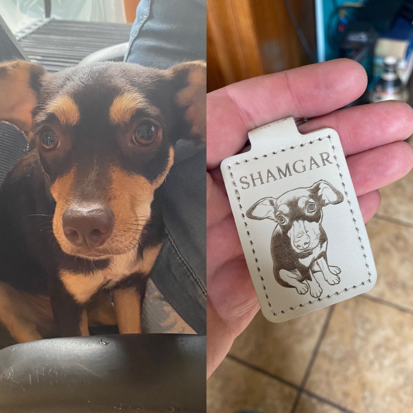Custom Portrait Keychain